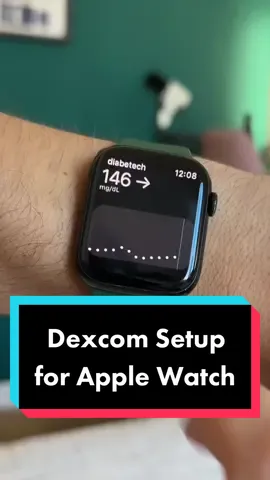 Apple watch + Dexcom sugar readings are simple. #dexcom #diabetes #t1d 