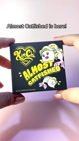 *Almost* gotcha fooled! Almost Catfished IS HERE! 🐠 Look as smooth as fresh fish out of the water with this all-new pressed powder! 🖤   Housed in our iconic heart-shaped compacts, this powder comes in both That White Powder and Banana! Grab Almost Catfished at the link in bio! #powder #kimchichicbeauty #almostcatfished 