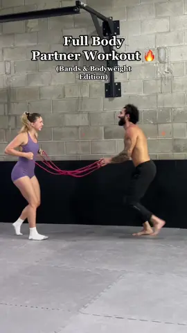 Grab a partner & get after it 💪🏼 #partnerworkout #couplesworkouts #couplesoftiktok 