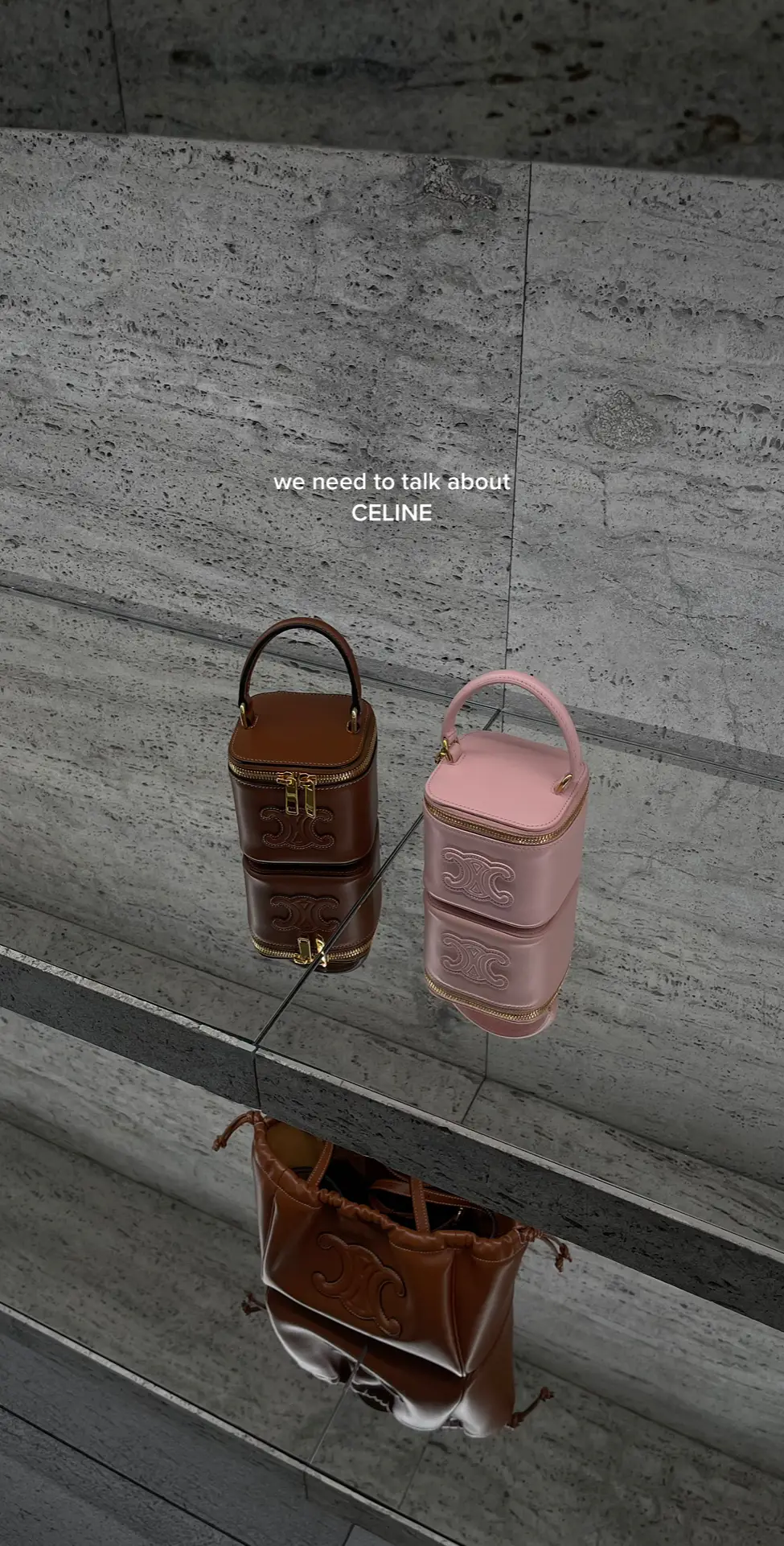 what’s going on!! i want everything T___T #celinetriomphe #celinebags #celineunboxing #privatebutnotasecret