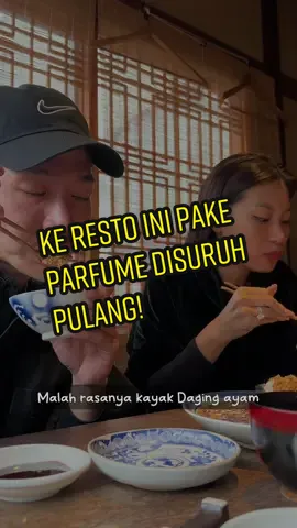 Pernah denger ga?! Kalau datang ke resto ga boleh pake perfume? Baru kali ini, cuman ada di jepang. #japanfood #fyp #kulinerjapan #butagumi #tokyofood #tonkatsu 