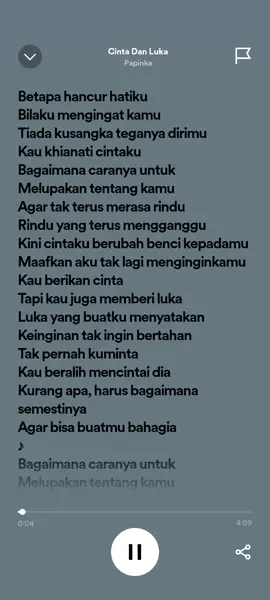 #liriklagu #lyrics #lirikfull #cintadanluka #papinka #spotify #galaubrutal #dejavu #fyp
