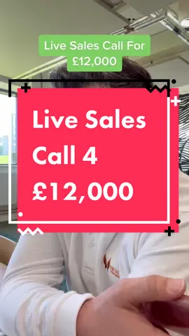 Live sales call for £12,000 p1 rate 1-10 comments 1-10 #coldcall #coldcalling #leadgeneration #highticket #highticketsales #sales