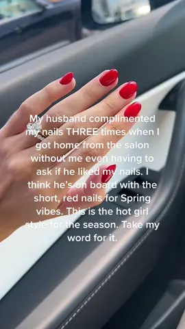 ❤️😍❣️🍒 red nails are the vibe this season… Im calling it now! #rednails #springnails #russianmanicure #nailtok 