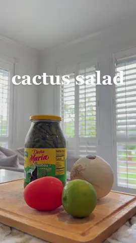 one of my fav things to make (for snack or meal) 🫶 #healthyrecipes #EasyRecipe #cactus #salad #summerrecipes #cookwithme #lunch #snack 