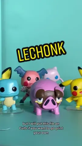 Replying to @www.paigeee.com Chonky Boy is on Cults for you to print your army! #lechonk #pokemon #resinprinting #3dprinting #nomadsculpt 