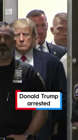 This is the moment former US President Donald Trump was taken into custody #Trump #Arrest #Trump2024 #NewYork #9News