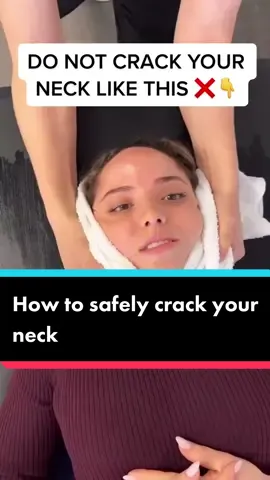 How to safely crack your neck #neck #neckcrack #chiropractic #neckpain 