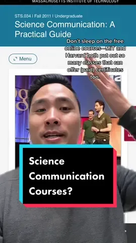 Replying to @outrageouslysimsim tldr: id take the courses if you dont have any opportunities for hands-on experience. Otherwise, id recommend writing for an on-campus publication or a local org that does science comms. @spence.spends #sciencecommunication #scicommer #phdscientist  #greenscreen 