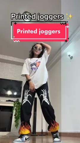 #uscollection #printed #joggers #style @smriti_tmg🫶 
