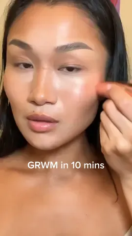 Lets get ready in 10 mins #grwm #fyp #makeup #asiangirl #glowyskin @rarebeauty @anastasiabeverlyhills @lancome.official @toofaced 