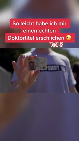 So schnell steht auf meinem Perso, dass ich Doktor bin 😳😂 #marvinwildhage #undercover #einschleichen #berlin #YouTuber #prank #doktor #doktortitel #ämter 