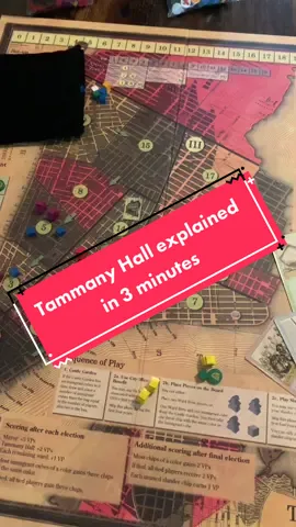 Tammany Hall explained in 3 minutes. There’s also the slander chips, I know. #boardgames #boardgamegeek #boardgametiktok #boardgametok #tabletop #tabletopgames 