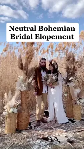 Our neutral bohemian bridal elopement video! #bridalshoots #bohoelopement  #bohobrideinspo #creativephotoshoots #bohoweddinginspo #bridalinspo2023 #bohobridalgown #modernbohobride #bridalgroom 