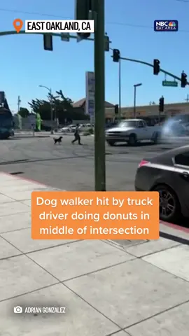 Dog walker hit by #truck during #sideshow in #Oakland • #Syncedin #BayArea 