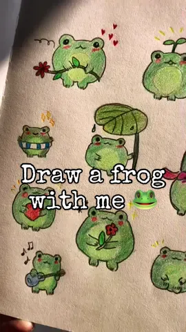 Doodling 🐸💚  #doodle #fyp #frogs #frogdoodles #easydoodle #foryourpage 