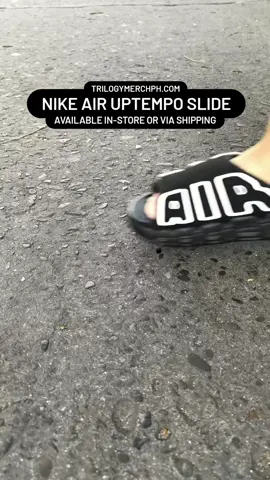 LIMITED RELEASE // Nike Air Uptempo Slide Black 🖤 IN STOCK! Men's 6/7/8/9/10/11/12/13 Women's 7.5/8.5/9.5/10.5 ₱6500 each, buy 2 for only ₱12,000 save 1k! Available in-store and online @trilogymerchph Visit our store at Trilogymerchph 1665 Maria Orosa St Malate Manila (11AM till 9PM) Shop online via Credit card at TRILOGYMERCHPH.COM #nikeairuptemposlide #uptemposlide #airuptempo #nikeslidesph 