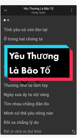 Yêu Thương Là Bão Tố #yeuthuonglabaoto #hungquan #music #lyrics #nhachay #tamtrang #thumaik02 