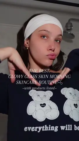 you guys need to try my glass skin morning routine. i can also do a more affordable version if you guys want! #skincareroutine #morningskincare #glassskin #glowyskin 