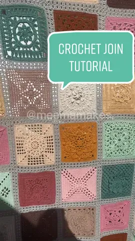 I adore this join as you go technique and I’m so so happy to be able to share a tutorial on how to crochet squares together!  #crochet #crochettutorial #crochettiktok #crochettok #crochettips #crochettipsandtricks #yarncraft #handmade #grannysquare #crochetblanket 