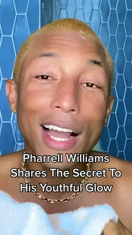 At 50 years old, #Pharrell is still as invested (and excited!) about his daily routine as ever before. Head to Vogue.com to revisit the star's #BeautySecrets episode.