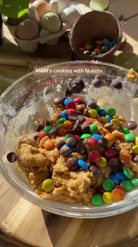 Replying to @void! rexipe in our blog <3 M&M’s cookies with nutella!!!! More nutella food <3 #nutella #food #recipes #FoodTok #tiktok #mandms #mandmscandy 