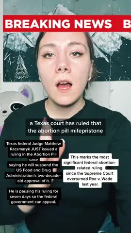 A TX judge just made a huge attack on reproductive rights #prochoice #abortionpill #mifepristone 
