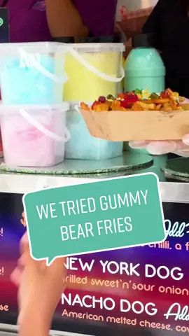 Still not sure about the gummy bear fries... 🙂 #SydneyRoyalEasterShow #Australia #Sydney 