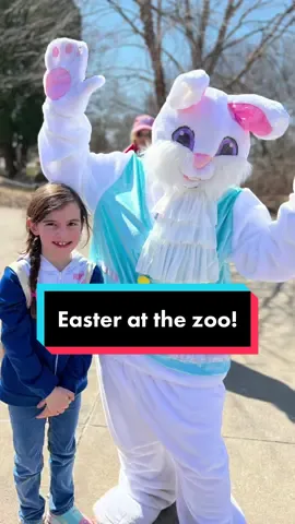 We went to the egg & scavenger hunt at the zoo this morning, then stayed fir Lunch with the Bunny. Both kids thought it was the BEST!