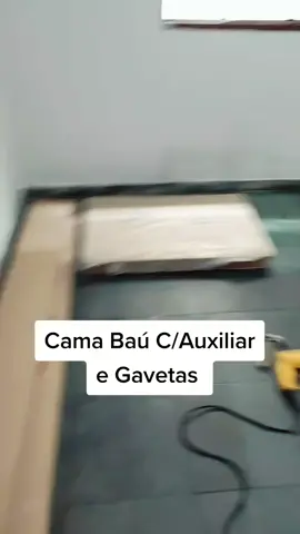 Cama Baú C/auxiliar e Gavetas 
