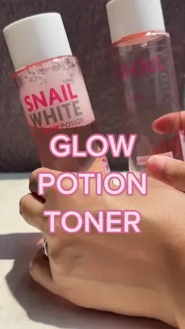 Replying to @yowitzjane Snail White Glow Potion Toner ftw 🥰🥰🥰 #snailwhite #snailwhiteph #ahabhatoner #toner #glowpotion #aha #bha #skincare #skincaretips #fyp 