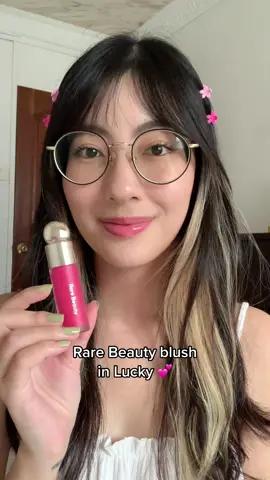The Rare Beauty blush in Lucky always reminds me of Barbie!! 💕🌸✨ Have yall watched the new trailer yet?! #rarebeauty #rarebeautyblush #rarebeautyreview #barbie #pinkblush #rarebeautymakeup #makeup #blush #swatch #tryon #review #tower28beauty #lipgloss #glossy #dewymakeup #selenagomez #barbiecore 