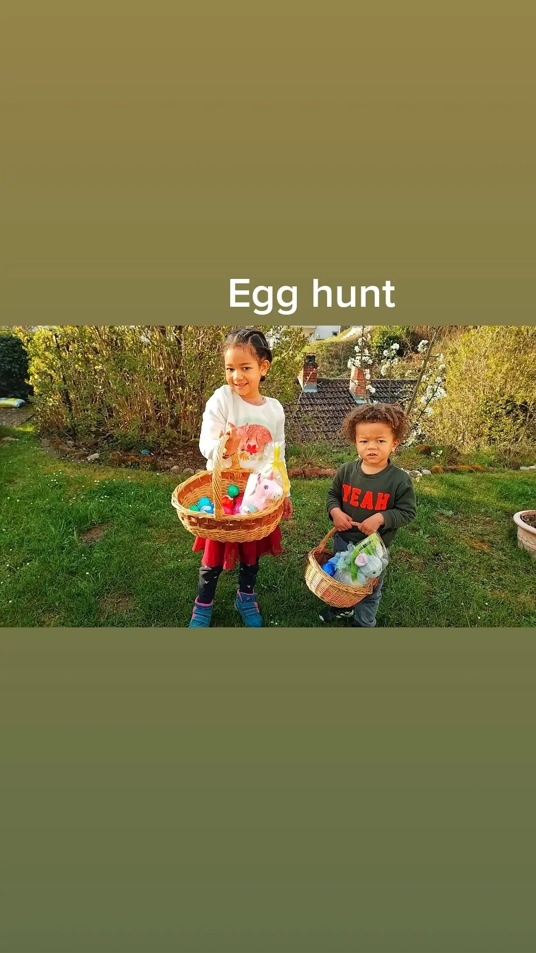 Easter egg hunt in German village #easter #fypシ #germanyvillage 