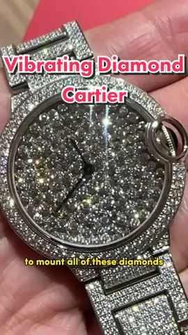 Cartier vibes watch. #watchtok #cartier #cartierballonbleu #diamonds #luxurywatches 