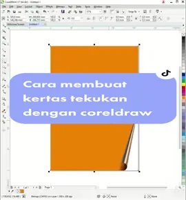 Cara membuat kertas tekukan dengan coreldraw, #tutorialdesaingrafis #belajaryuk #tipsdesaingrafis #coreldraw #fyp #visiocollege #vico 