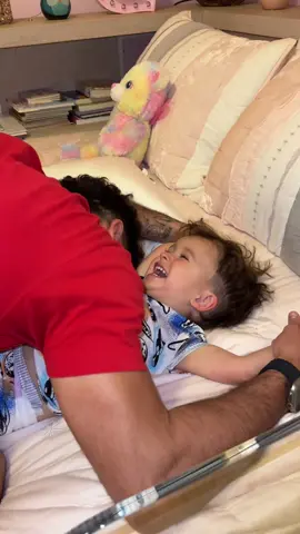 Deaf Babies have the cutest laughs😍 #deaf  #ticklemonster #fatherson #deafbaby 