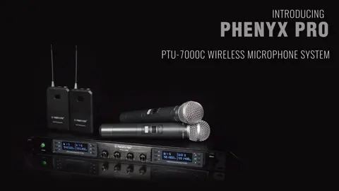 AudioSLAVE: Introducing Phenyx Pro PTU-7000C Wireless Mic System #phenyxpro #audio #microphone #fyp