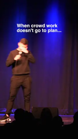 The crowd work sometimes flops… #fail #crowdwork #comedian #standupcomedy  #fyp #foryourpage #foryou 