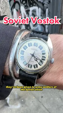 Soviet era Vostok watch in today’s watch spotting. #watchtok #sovietwatch #sovietunion #cccp #russianwatch #vostok 