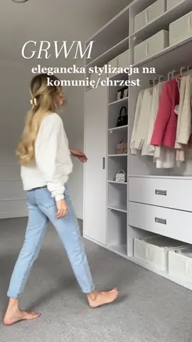 Piękna propozycja od @MOHITO 🌸🌷 #getreadywithme #grwm #komunia #chrzest #eleganckastylizacja 