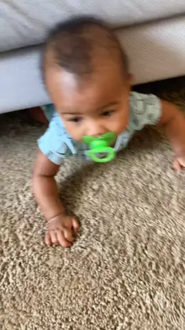 Hes in the stage of scooting backwards. And got stuck! (No one was harmed in the making) #stuck #baby #crawling 