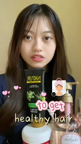 “how to get healthy hair” haircare yang aku pake dikeranjang kuning yaa