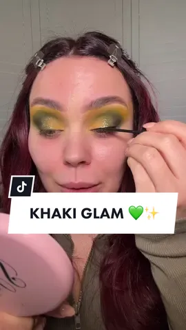 A khaki and Mustard moment 💚✨ will you recreate this look? 👀🙌🏻 #fyp #mua 