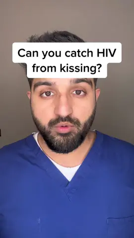 Doctor explains if you can catch HIV from kissing. #hiv #kissing #sexualhealth 