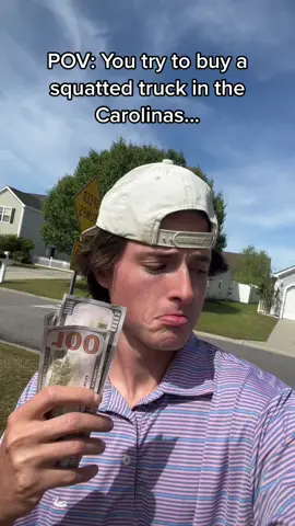 The end 🤣😭 so relateable... Trucks be looking so good but ride so bad 💀 #carolinatrucks #carolinasquat #squattedtrucks #chevy #carolinas 