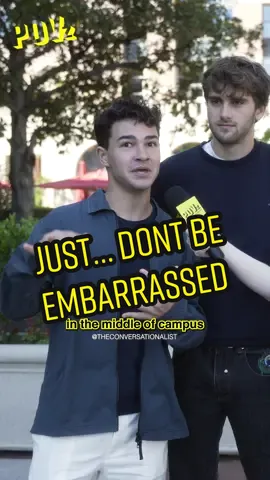 you cant be embarrassed if you’re not embarrassed! that’s just how it is i guess disagree? #povz #embarrassing #message #beyourself #embarrassed #interview 