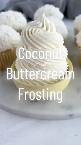 Coconut buttercream frosting! #coconut #buttercream #buttercreamfrosting 