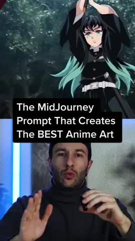 The MidJourney prompt that creates the best anime AI art📈 #ai #midjourney #midjourneyart #anime #prompt #aiart 