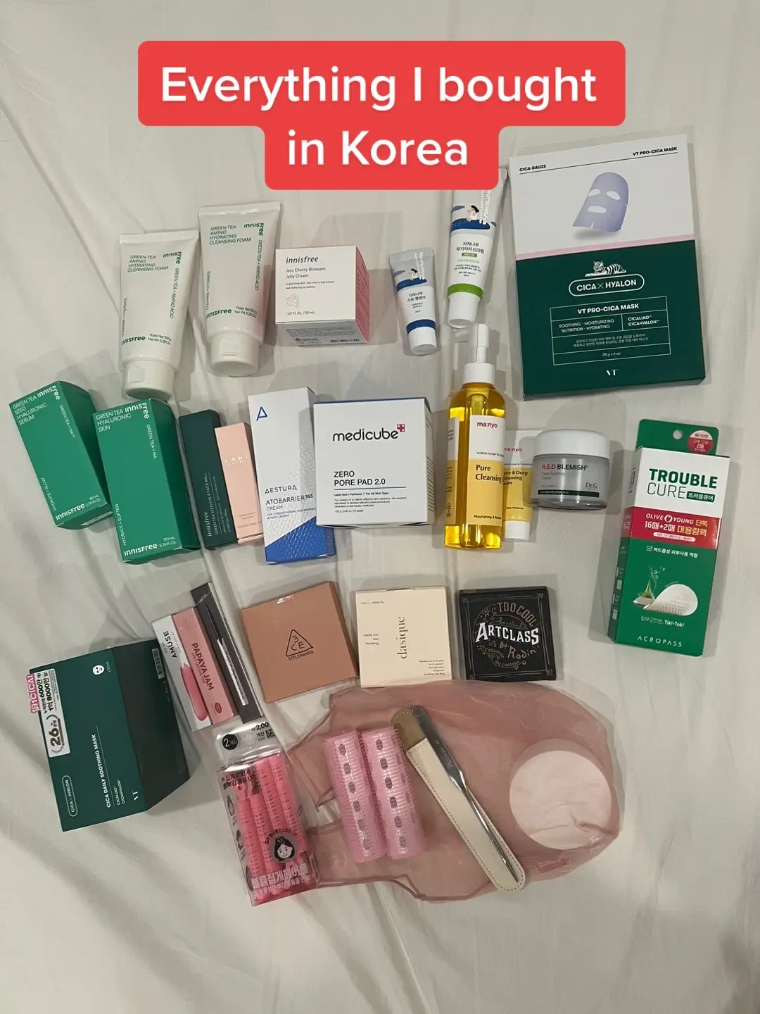 Since you all loved my japan haul, here’s the korea version 💕 #koreatrip #koreahaul #kbeauty #oliveyoung #koreashopping #seoultravel #koreanbeauty #seoultravel #seoulshopping 