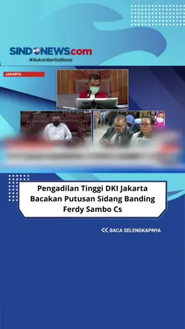 Pengadilan Tinggi DKI Jakarta Bacakan Putusan Sidang Banding Ferdy Sambo Cs #pengadilantinggi #dkijakarta #sidangsambo #ferdysambocs #ferdysambo